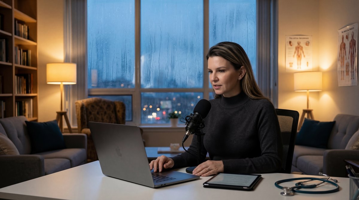 Illustration of a medical chart, checklist, and calendar highlighting an annual checkup appointment.