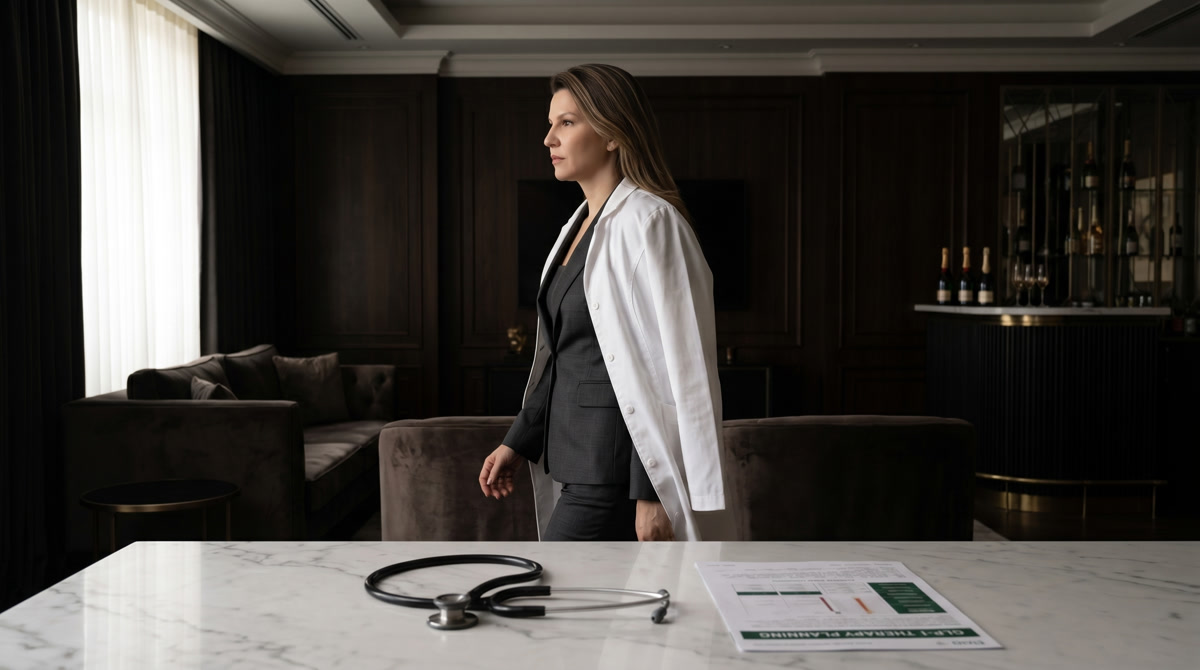 Modern and comfortable waiting area in an aspirational healthcare facility